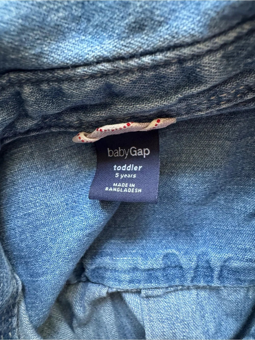 GAP Baby Denim Shirt — Light Blue Toddler Button-Up